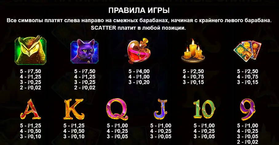 Подробные правила и бонусные функции